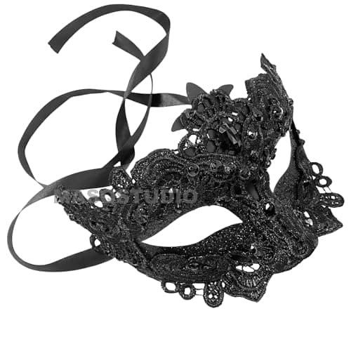 Masq Brocade Lace Masquerade Ball Mask Pair