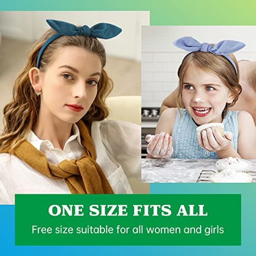 6 Pack Cute Bow & Knotted Headbands for Women & Girls