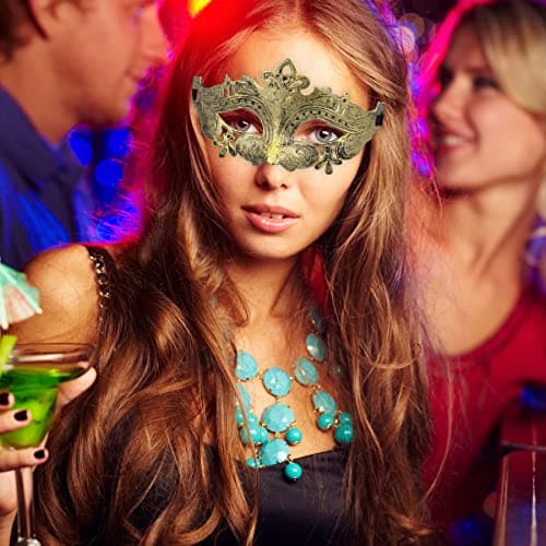FEQO 64 Piece Vintage Venetian Masks for Women Men