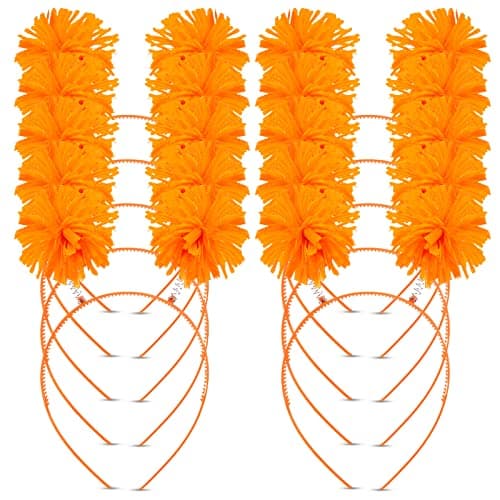 Rainbow Pom Pom Headbands for Women