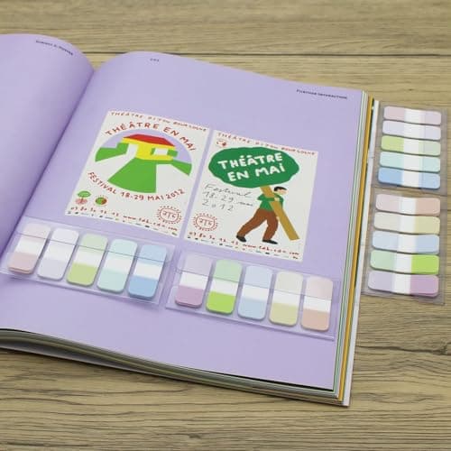 Assorted Colors 0.625 x 1.71 Inch Sticky Tabs, 4 Dispensers/Pack, 400 Pages