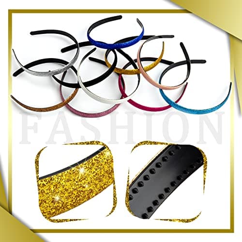 Blulu Bright Colors Glitter Headbands for Girls & Toddlers Party Accessories