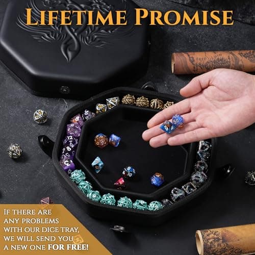 Twin Dragon Dice Tray - Perfect for D&D and RPG - Protect Your Dice
