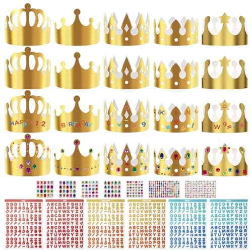 Paper Crown Set for Kids' DIY Party