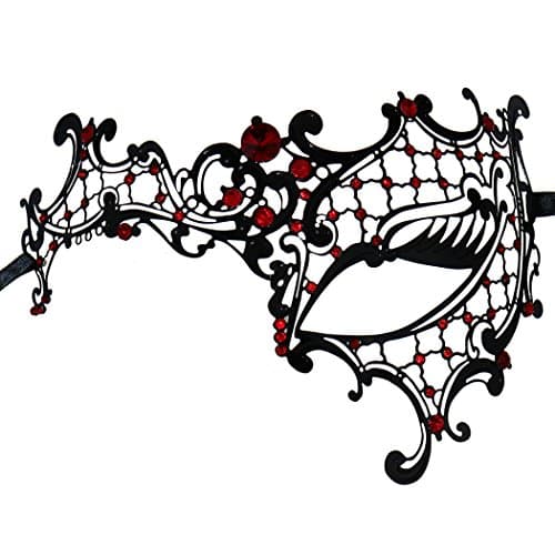 Coddsmz Laser Cut Metal Masquerade Mask for Venetian Parties