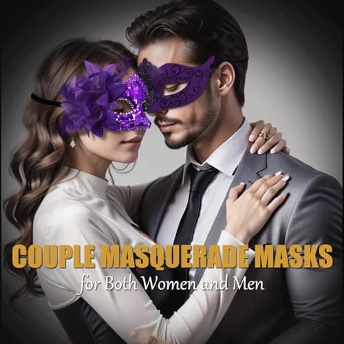 Men's & Women's Shiny Masquerade Masks for Halloween Party Prom