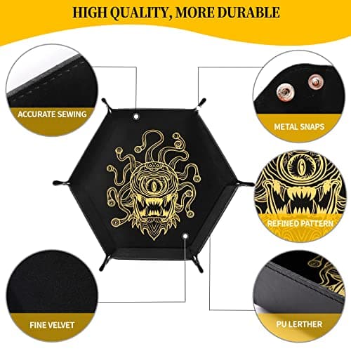 Portable Folding Dice Tray Set for RPG and Tabletop Gamers