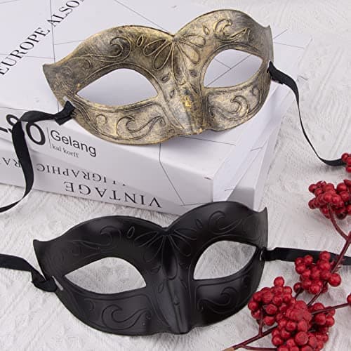 FEQO 48 Pieces Vintage Venetian Masquerade Masks