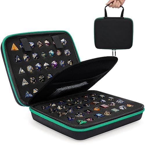 Aoriher Dice Case for D&D and Table Games, Holds 70 Dice (Purple)
