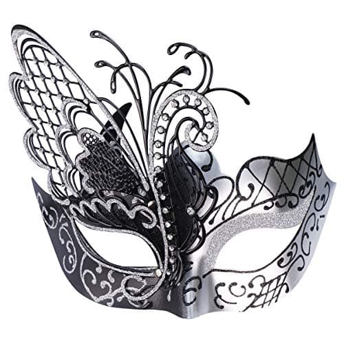 Coddsmz Mysterious Venetian Butterfly Lady Masquerade Mask for Halloween Party Evening Prom Ball