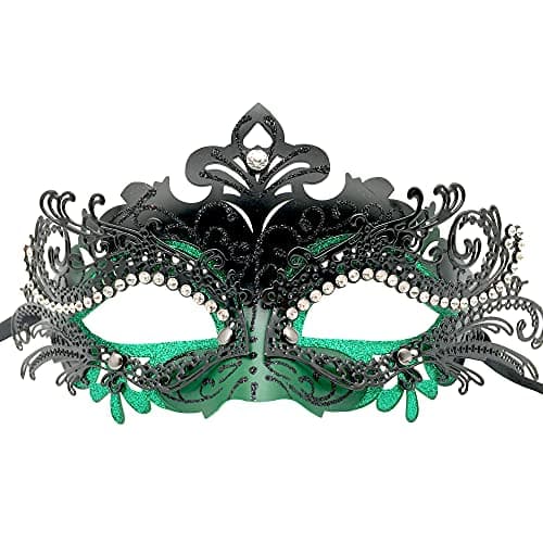 Geek-M Masquerade Metal Masks for Halloween & Mardi Gras