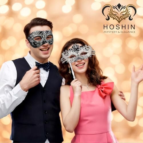 Hoshin Masquerade Mask for Women Couple Mardi Gras Decorations