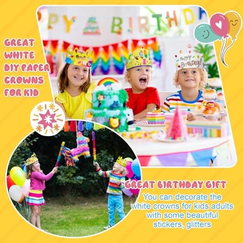 Princess Prince Birthday Party Crowns