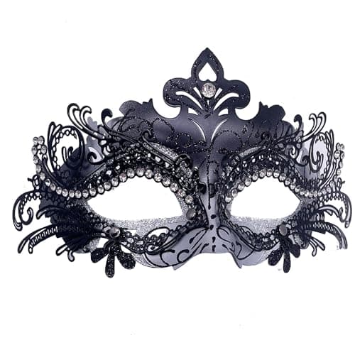 Geek-M Masquerade Metal Masks for Halloween & Mardi Gras