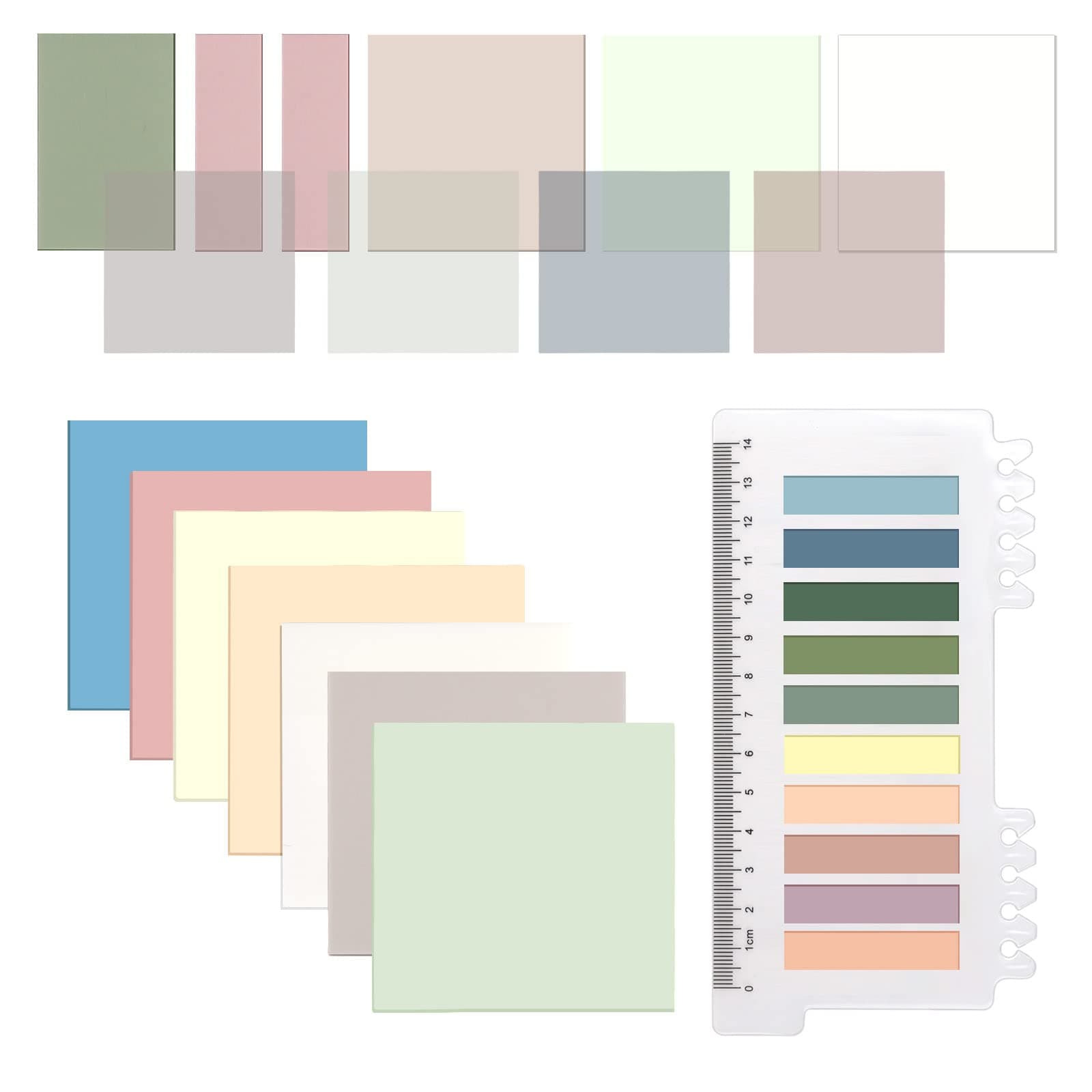 ONEDONE Transparent Sticky Notes - 700 Sheets for Book Marking
