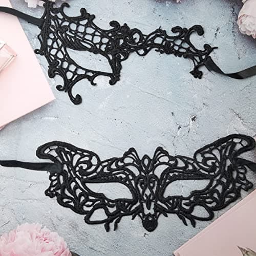 TIHOOD 30PCS Lace Mask for Halloween Masquerade Party Costume