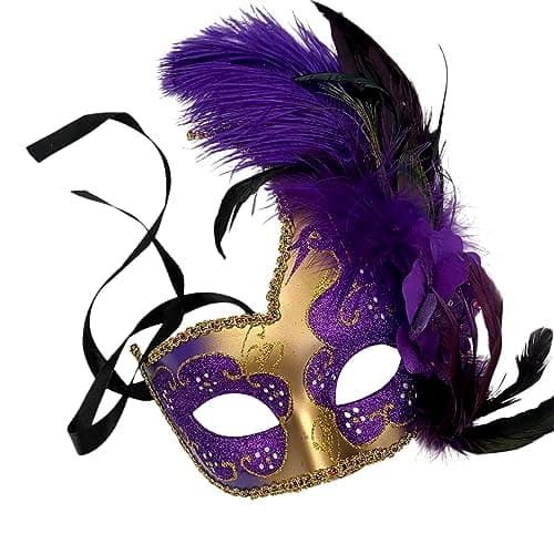 MasqStudio Brocade Lace Masquerade Mask for Mardi Gras & Parties