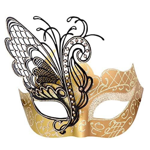 Coddsmz Mysterious Venetian Butterfly Lady Masquerade Mask for Halloween Party Evening Prom Ball