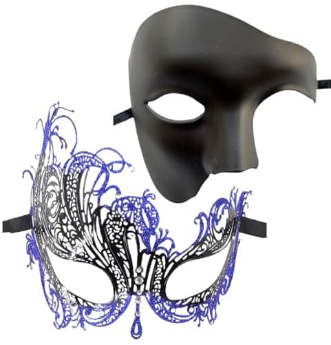 Coolwife Phantom of the Opera One-Eyed Masquerade Mask Costumes