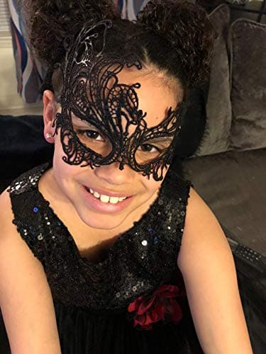 Honbay 2PCS Mysterious Lace Masks for Masquerade Events