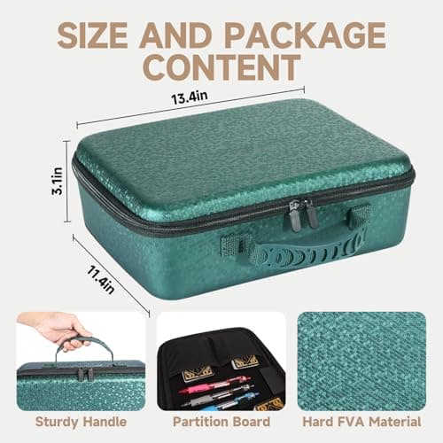 Dungeon Dice Tray Case - Green, Miniature Figurine Storage for D&D & MTG