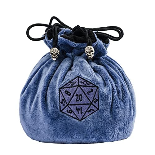 Velvet Dice Bag with Octopus Pattern for Tabletop Roleplaying Games