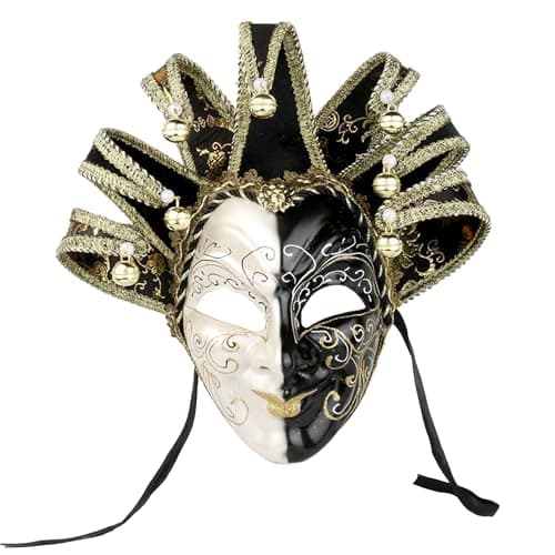 YU FENG Venetian Comedy Mask for Party and Halloween