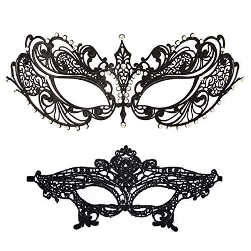 Glamorous Rhinestone Venetian Mask for Women