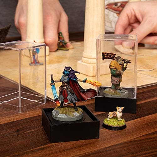 Clear Acrylic Dice Box for Wiz Dice Figurines & Collectibles - 10 ct