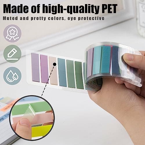 Koogel 2000PCS Writable Page Tabs for Notebooks & Annotation