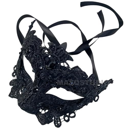 Masq Brocade Lace Masquerade Ball Mask Pair