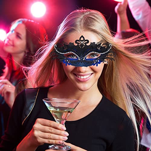 Couples Masquerade Metal Venetian Masks