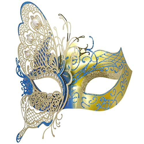 Coddsmz Mysterious Venetian Butterfly Lady Masquerade Mask for Halloween Party Evening Prom Ball
