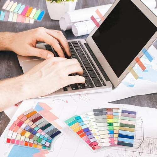ReliThick 8000 Pcs Multi-Colored Sticky Tabs for Reading Supplies
