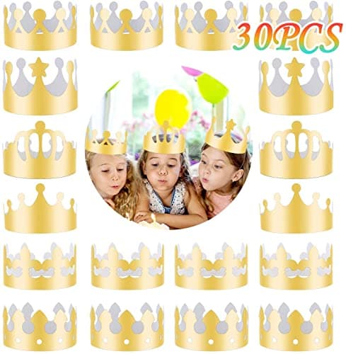Gold Crowns Headpieces for Birthday, Baby Shower, Wedding Anniversary