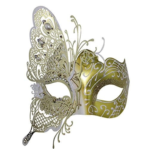 Coddsmz Mysterious Venetian Butterfly Lady Masquerade Mask for Halloween Party Evening Prom Ball