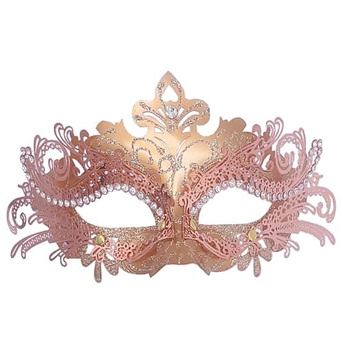 Geek-M Masquerade Metal Masks for Halloween & Mardi Gras