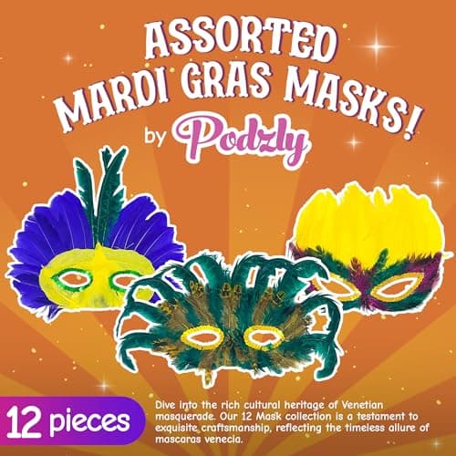 Antifaces Elegantes Mardi Gras Masks for Parties & Celebrations