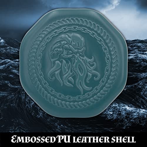 CASEMATIX Dice Tray and Storage Case for 115+ RPG Dice - Magnetic Snaps, Embossed Design, Non-Scratch Interior