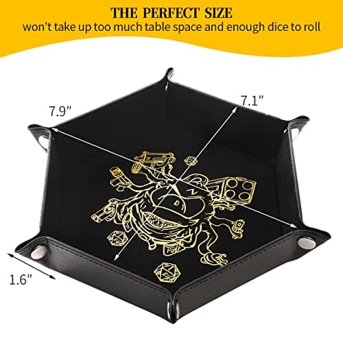 Portable Folding Dice Tray Set for RPG and Tabletop Gamers