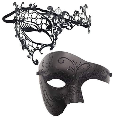 Coolwife Phantom of the Opera One-Eyed Masquerade Mask Costumes