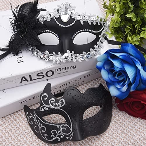 Couple Masquerade Masks Set