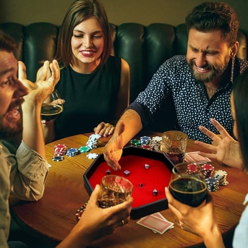 Octagon Dice Tray 11.5 Inch Dice Mat for RPG Table Games