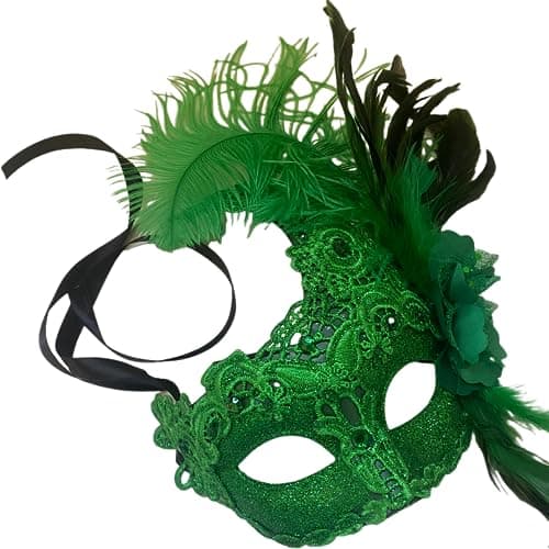 MasqStudio Brocade Lace Masquerade Mask for Mardi Gras & Parties