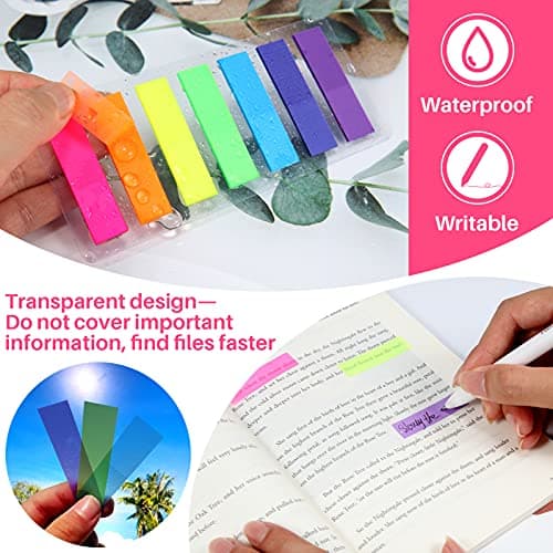 Moinker 980 Piece 7 Color Index Flag Notes Translucent Page Makers
