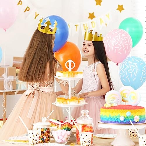 Stylish Paper Crowns for Kids, Adults, and Birthday Celebrations