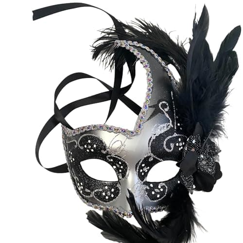 MasqStudio Brocade Lace Masquerade Mask for Mardi Gras & Parties