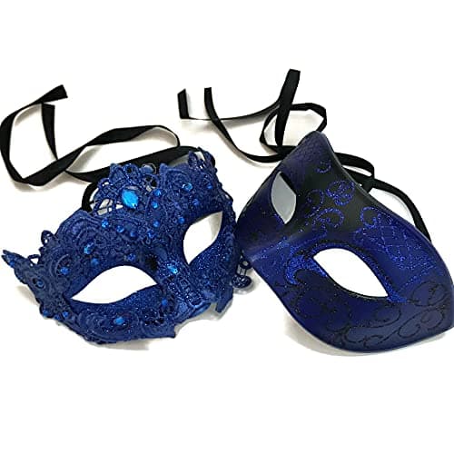 Masq Brocade Lace Masquerade Ball Mask Pair
