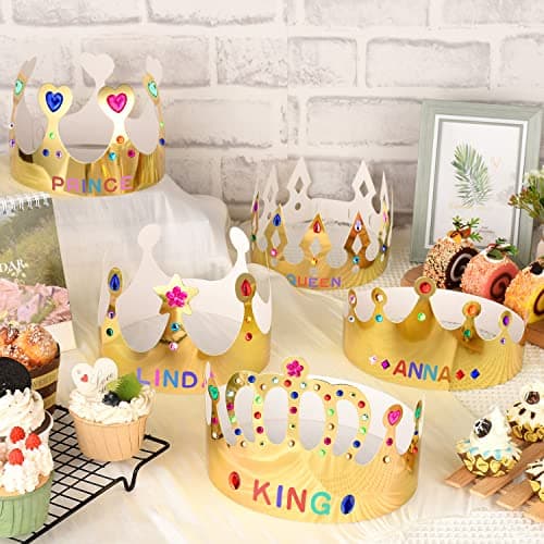 Refined Title: DIY Paper Crowns for Birthday King/Queen, Prince/Princess Hat Crafts