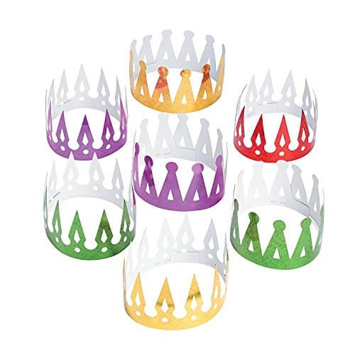 Colorful Prisme Crowns for Parties & Birthdays (1 Dozen)